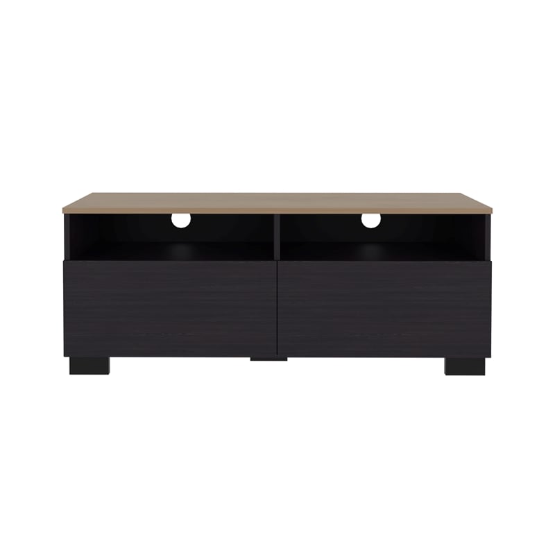 Colman Minimalist Tv Stand Engineered Wood Multi-Color