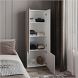 Home 3 Doors Closet System Engineered Wood White