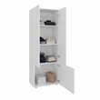 Home 3 Doors Closet System Engineered Wood White