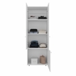 Home 3 Doors Closet System Engineered Wood White