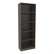 Tuhome Furniture Home 4 Shelves Bookcase w/ Open Storage in Brown