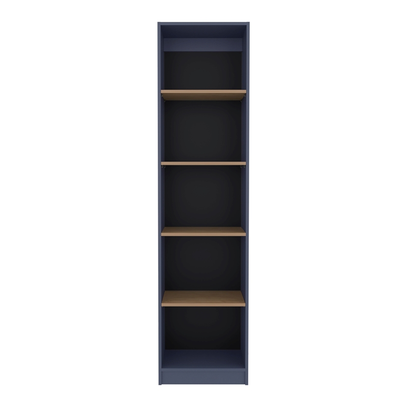 Tuhome Home Xs Bookcase With 5-Tier Shelves And Slim Design in Multicolor