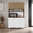 Wilson 6 Door Multi-Functional Kitchen Pantry Engineered Wood Multi-Color