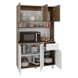Wilson 6 Door Multi-Functional Kitchen Pantry Engineered Wood Multi-Color