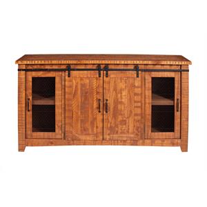 Martin Svensson Home Omaha 65&quot Solid Wood TV Stand Honey Tobacco Finish