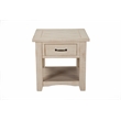Martin Svensson Home Rustic Solid Wood 1 Drawer End Table Antique White