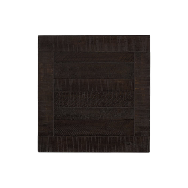 Martin Svensson Home Rustic Solid Wood 1 Drawer End Table Espresso