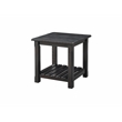 Martin Svensson Barn Door Solid Wood End Table Antique Black