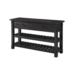 Martin Svensson Barn Door Solid Wood Sofa Console Table Antique Black