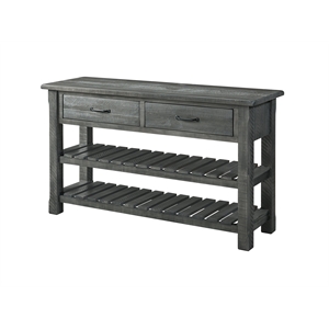 Martin Svensson Barn Door Solid Wood  Sofa Console Table Gray