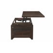 Martin Svensson Home Lisbon Solid Wood Two Drawer Lift-Top Coffee Table Brown