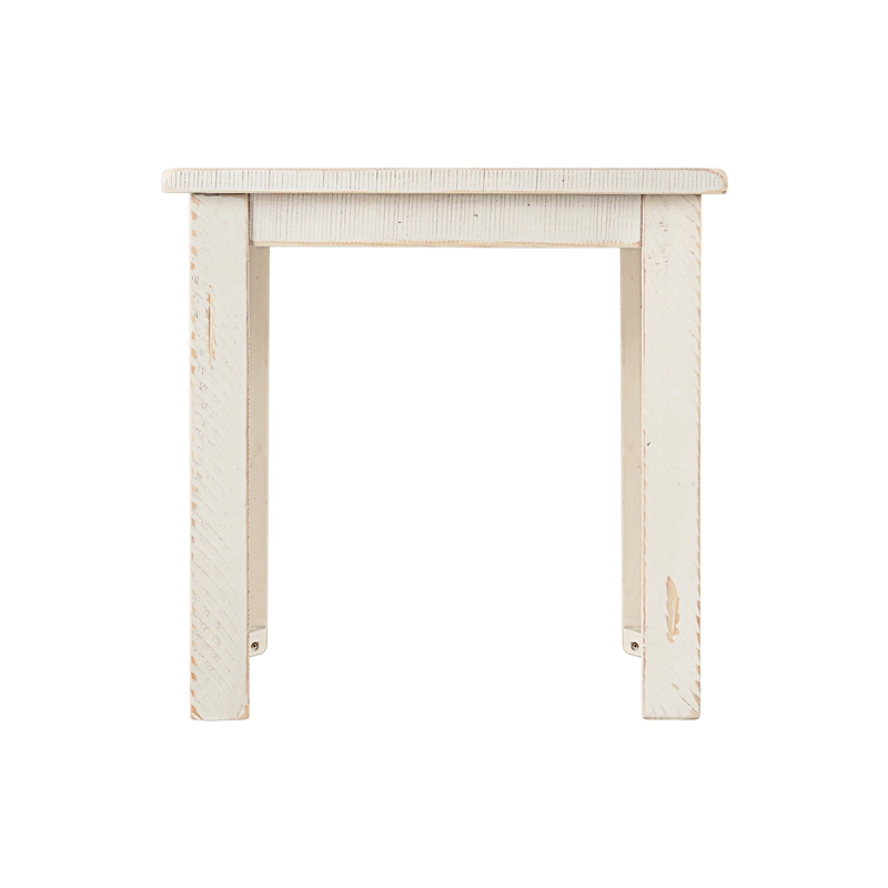 Martin Svensson Home Ventura Solid Wood End Table Antique White
