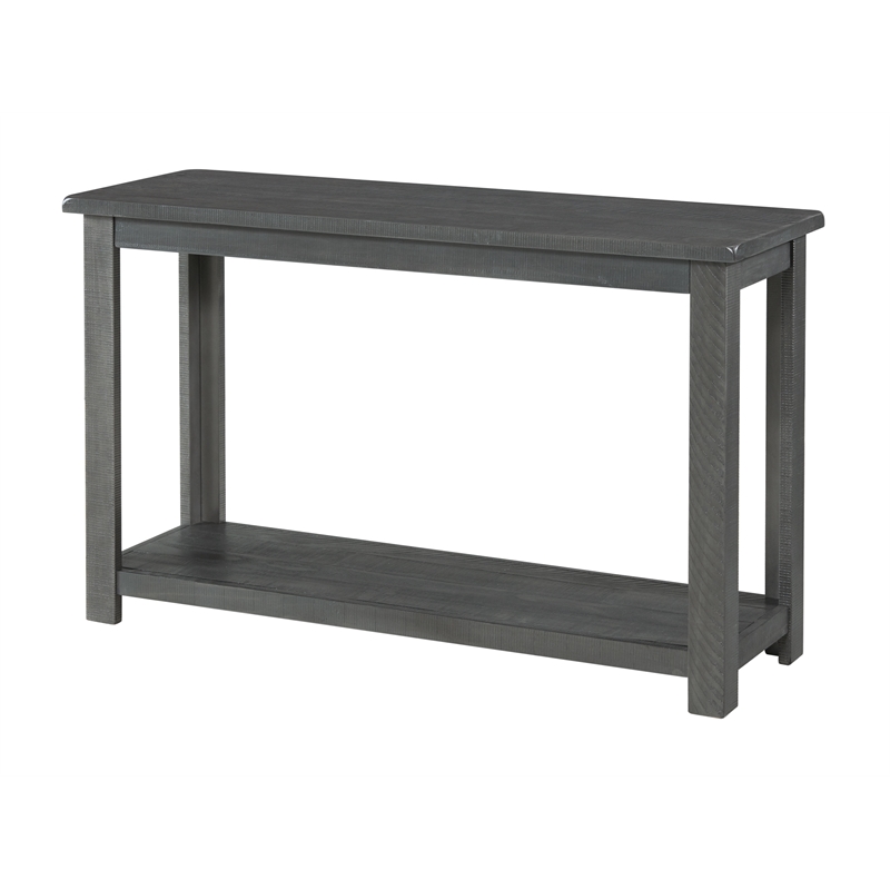 Martin Svensson Home Ventura Solid Wood Sofa Console Table Gray