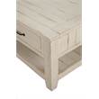 Martin Svensson Home Rustic Solid Wood 2 Drawer Coffee Table Antique White