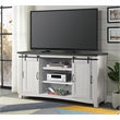Martin Svensson Home Hampton Solid Wood TV Stand White Stain with Grey Stain Top