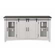 Martin Svensson Home Hampton Solid Wood TV Stand White Stain with Grey Stain Top