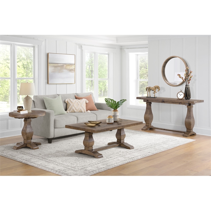 Martin Svensson Home Napa Solid Wood Coffee Table Reclaimed Natural Brown