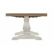 Martin Svensson Home Napa Solid Wood Coffee Table White Stain and Natural Brown