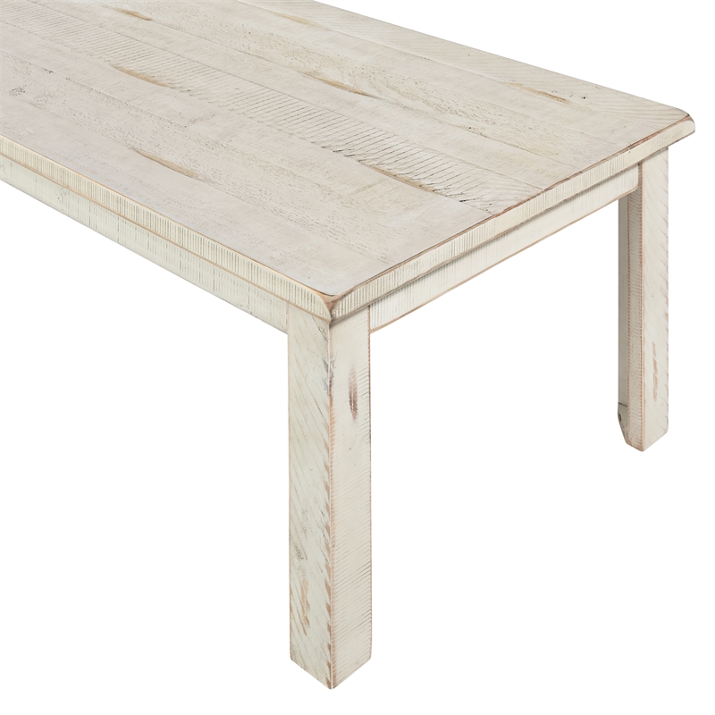Martin Svensson Home Ventura Solid Wood White Coffee Table + 2 End Table Set