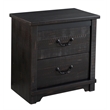Martin Svensson Home Coastal Farmhouse 2 Drawer Nightstand Antique Black
