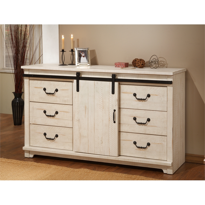 Martin Svensson Home Coastal Farmhouse 9 Drawer Dresser Antique White