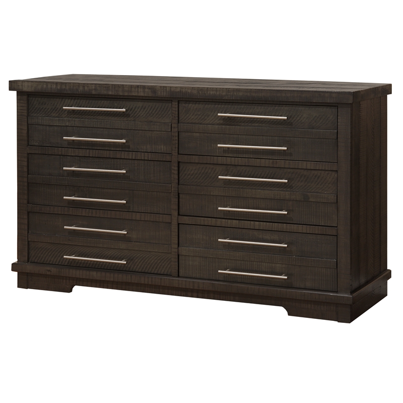 Martin Svensson Home Waterfront 6 Drawer Solid Wood Dresser Gray