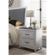 Martin Svensson Home Del Mar 2 Drawer Nightstand White with Gray Top