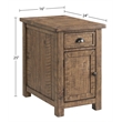 Martin Svensson Home Monterey Chairside Table with Power Natural