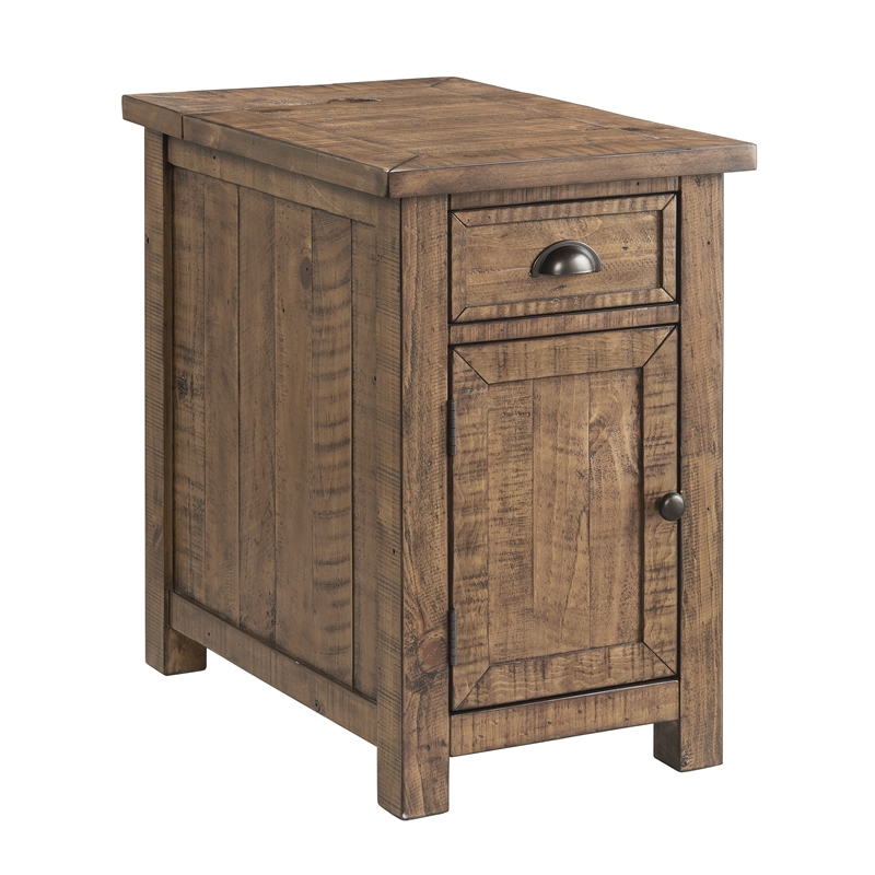 Martin Svensson Home Monterey Chairside Table with Power Natural