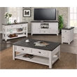 Martin Svensson Home Monterey Chairside Table White and Gray