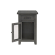 Martin Svensson Home Rustic Chairside Table with Power Gray