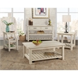 Martin Svensson Home Barn Door Chairside Table with Power Antique White