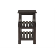 Martin Svensson Home Barn Door Chairside Table with Power Espresso Brown