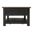 Martin Svensson Home Monterey Solid Wood 2 Drawer Coffee Table Black and Brown