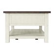 Martin Svensson Home Monterey Wood 2 Drawer Coffee Table Cream White and Brown