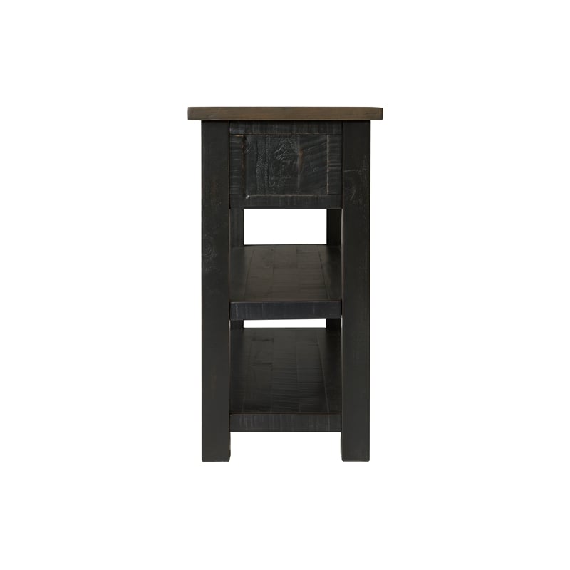 Martin Svensson Home Monterey Wood 2 Drawer Sofa Console Table Black and Brown