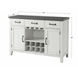 Martin Svensson Home Del Mar Server Antique White and Grey