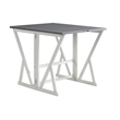 Martin Svensson Home Del Mar 5 Piece Table and Stool Set White and Grey