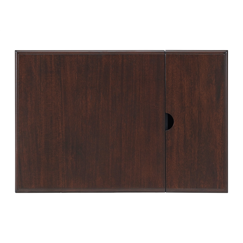 Martin Svensson Home Elegant Chairside Table with Power Blue with Walnut Top