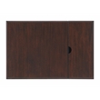 Martin Svensson Home Elegant Chairside Table with Power Blue with Walnut Top
