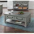 Martin Svensson Home Beach House Dove Gray 2-Drawer Wood Coffee Table