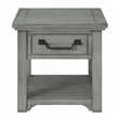 Martin Svensson Home Beach House Dove Gray 1-Drawer Wood End Table