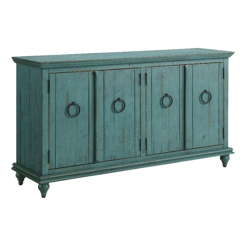 Martin Svensson Home Garden District Rustic Turquoise Solid Wood 65