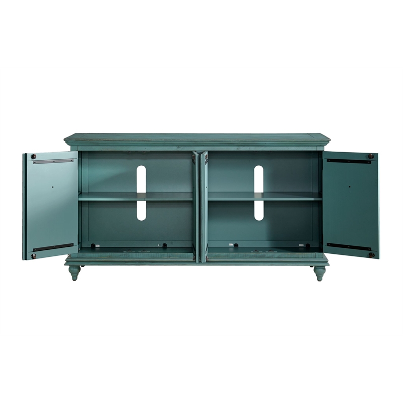 Martin Svensson Home Garden District Rustic Turquoise Solid Wood 65