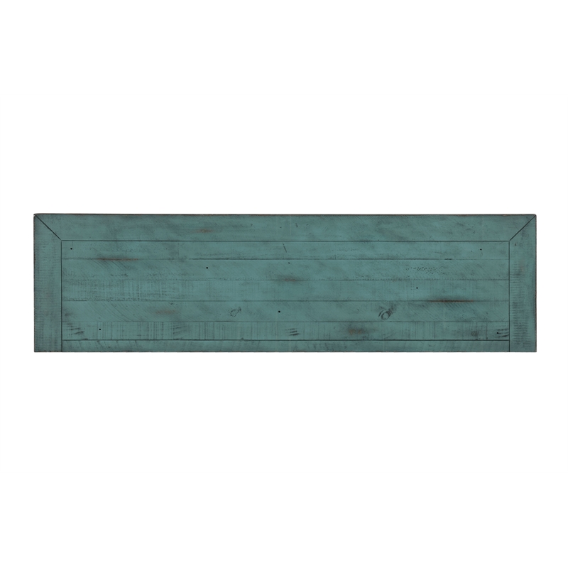 Martin Svensson Home Garden District Rustic Turquoise Solid Wood 65