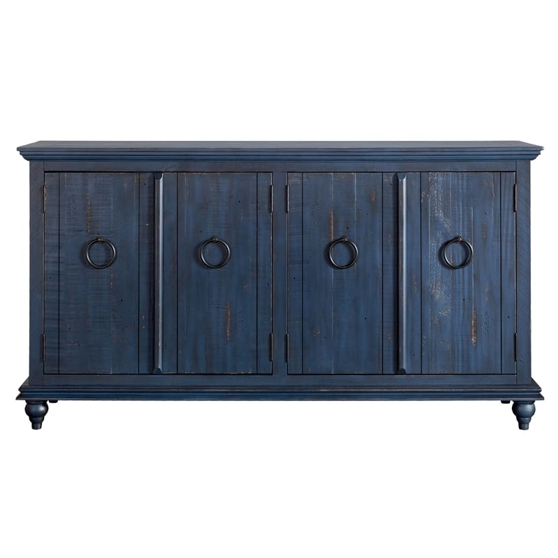 Martin Svensson Home Garden District Rustic Blue Solid Wood 65