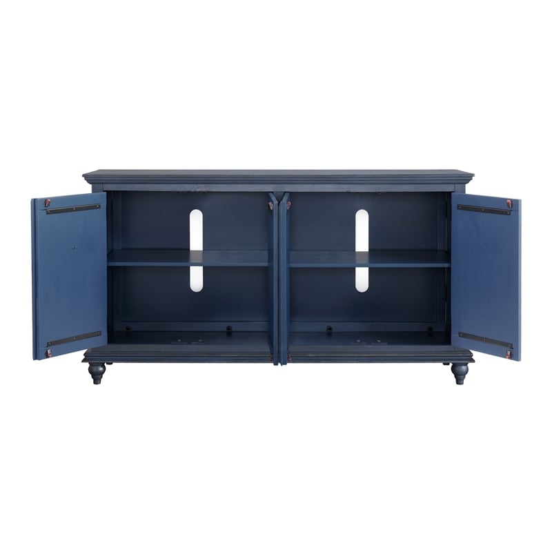 Martin Svensson Home Garden District Rustic Blue Solid Wood 65