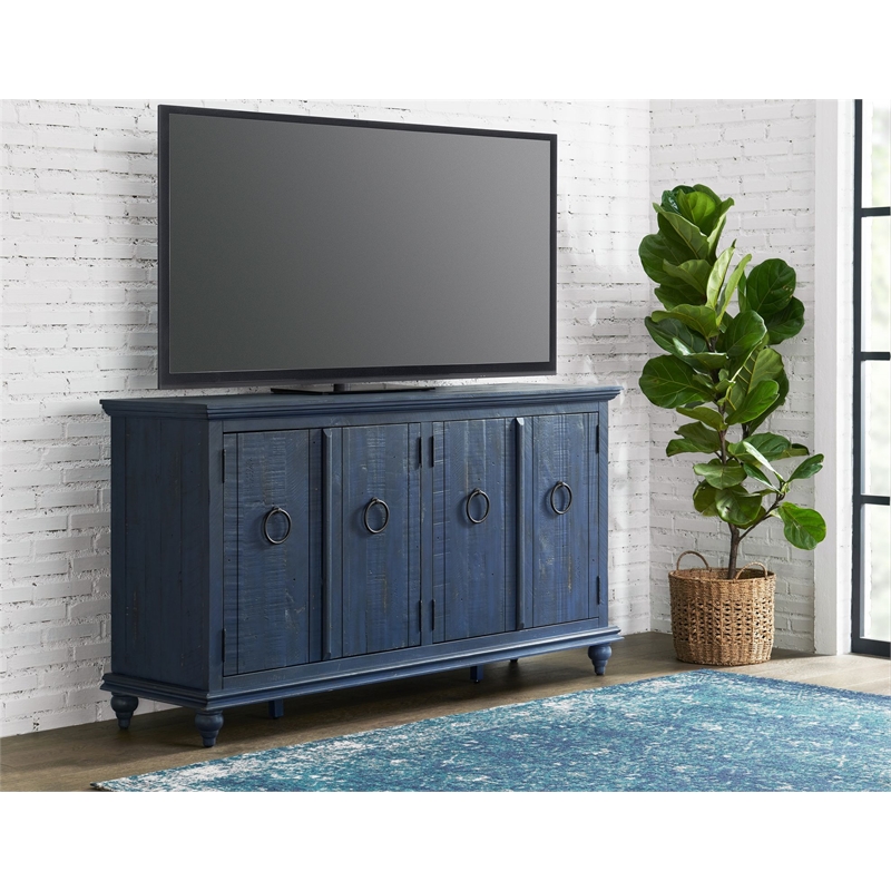 Martin Svensson Home Garden District Rustic Blue Solid Wood 65