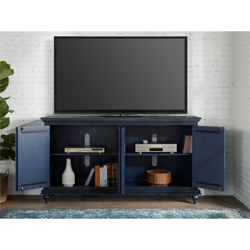 Martin Svensson Home Garden District Rustic Blue Solid Wood 65