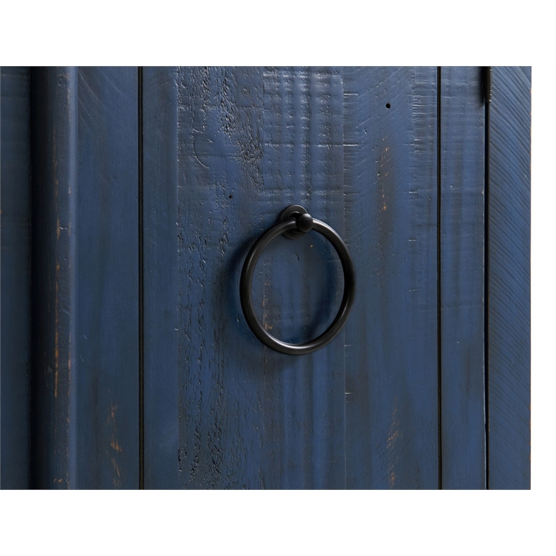 Martin Svensson Home Garden District Rustic Blue Solid Wood 65